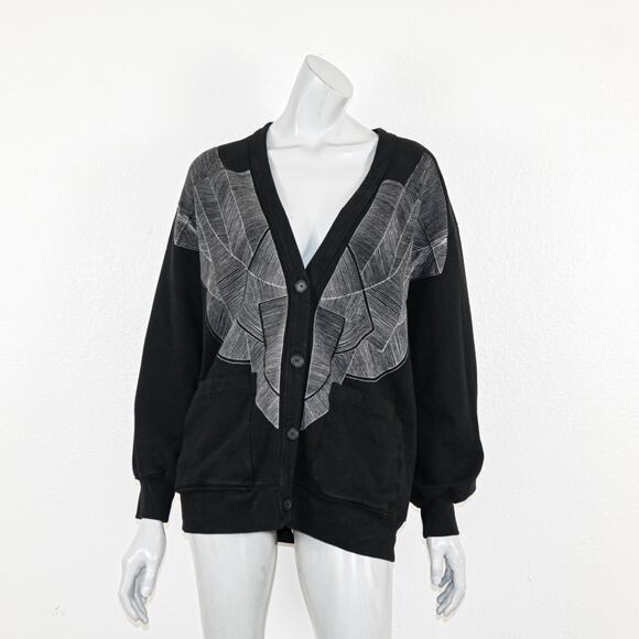 Raquel Allegra $425 Jackie Cardigan Oversize fit size 0 100% Cotton - Picture 2 of 11